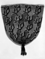 Pouch, glass, linen, Austrian